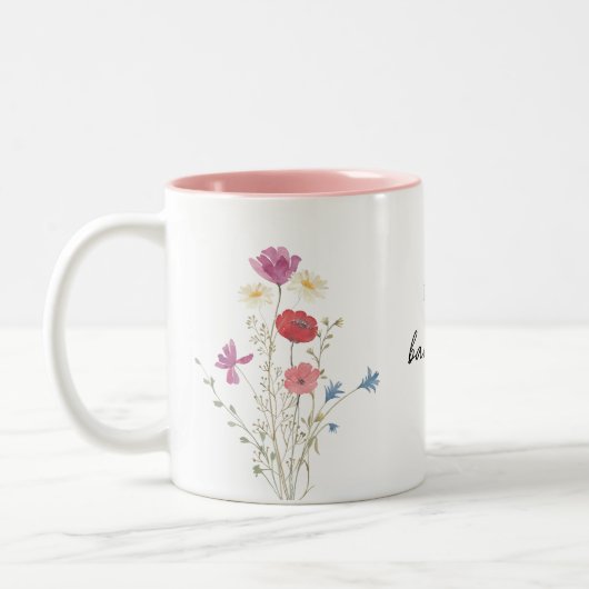 Wildblume Babydusche Kaffee Tasse (Links)