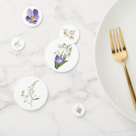 Wildblume Babydusche Konfetti