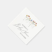 Wildblume Babydusche Napkins Serviette (Ecke)