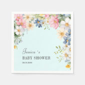 Wildblume, Babydusche Napkins Serviette (Vorderseite)
