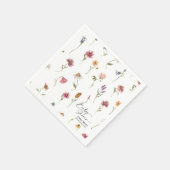 Wildblume Babydusche Napkins Serviette (Ecke)