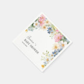 Wildblume, Babydusche Napkins Serviette (Ecke)