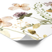 Wildblume Babydusche Poster (Ecke)