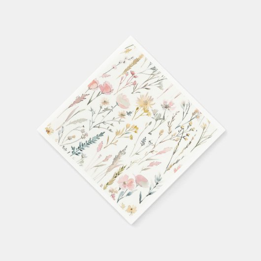 Wildblume Babydusche Serviette (Ecke)