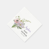 Wildblume Babydusche Serviette (Ecke)