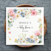 Wildblume, Babydusche Serviette