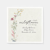 Wildblume Babydusche Serviette (Vorderseite)