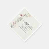 Wildblume Babydusche Serviette (Ecke)