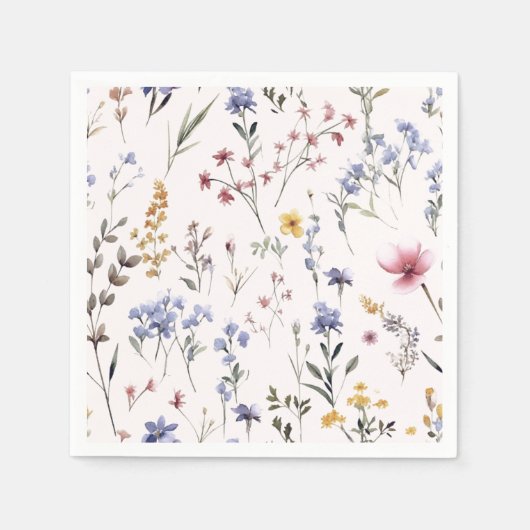 Wildblume | Babydusche Serviette (Vorderseite)