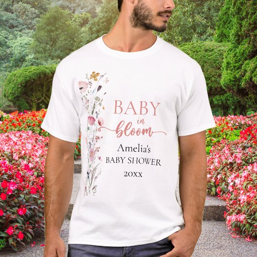 Wildblume Babydusche T-Shirt
