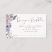 Wildblume Babydusche Windelwaschmaschine Begleitkarte (Vorderseite)