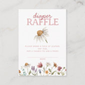 Wildblume Babydusche Windelwaschmaschine Begleitkarte (Vorderseite)