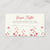 Wildblume Babydusche Windelwaschmaschine Begleitkarte (Vorderseite)