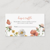 Wildblume Babydusche Windelwaschmaschine Begleitkarte (Vorderseite)