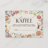 Wildblume Babyduschmaschine mit Druck Begleitkarte (Vorderseite)