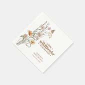 Wildblume Babyduschpapier für Kleinkinder Serviette (Ecke)