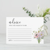 Wildblume Babyduschratenkarte Einladung (Stehend Vorderseite)