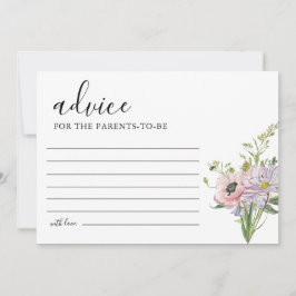 Wildblume Babyduschratenkarte Einladung