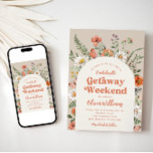 Wildblume Bachelorette Einladung