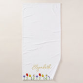 Wildblume Badehandtuch (Badehandtuch)