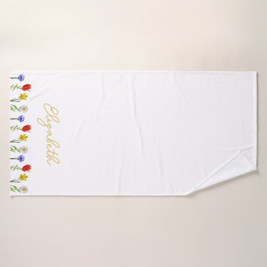 Wildblume Badehandtuch (Badehandtuch)