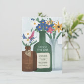 Wildblume: Bar-Einschließungskarte Begleitkarte (Stehend Vorderseite)