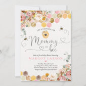 Wildblume Bee Baby Dusche Mommy zu Dusche Einladung (Vorderseite)