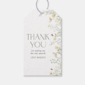 Wildblume Bee Birthday Geschenkanhänger (Vorderseite)