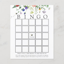 Wildblume Bee Bridal Bingo Game Card