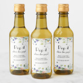 Wildblume Bee Pop es, wenn sie Pop Weinetikett (Flaschen)