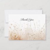 Wildblume Beerdigung Foto Memorial Danke Karte (Vorderseite)