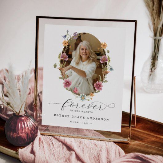 Wildblume Beerdigung für immer in unserem Herzen