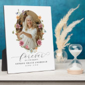 Wildblume Beerdigung für immer in unserem Herzen Fotoplatte (Seite)