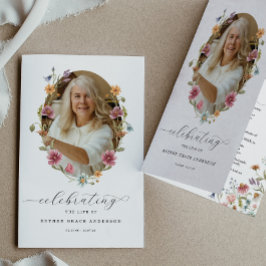 Wildblume: Beerdigung von Leben Flyer