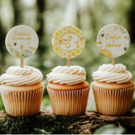 Wildblume-Beeren-Cupcake Toppers