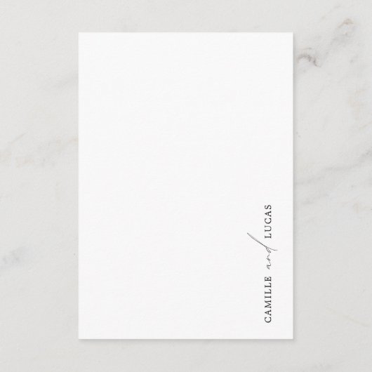 Wildblume Begleitkarte (Rückseite)