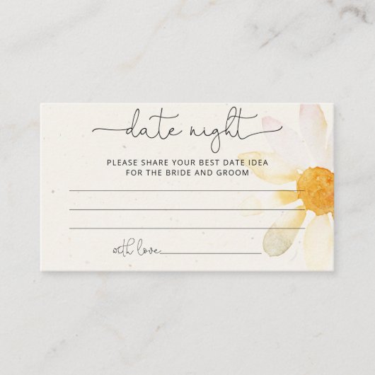 Wildblume Begleitkarte (Vorderseite)