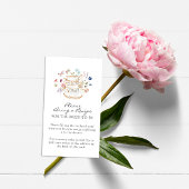 Wildblume Begleitkarte