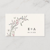 Wildblume Begleitkarte (Rückseite)