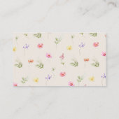 Wildblume Begleitkarte (Rückseite)