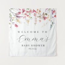 Wildblume Begrüßungszeichen, Wildblume-Plakat