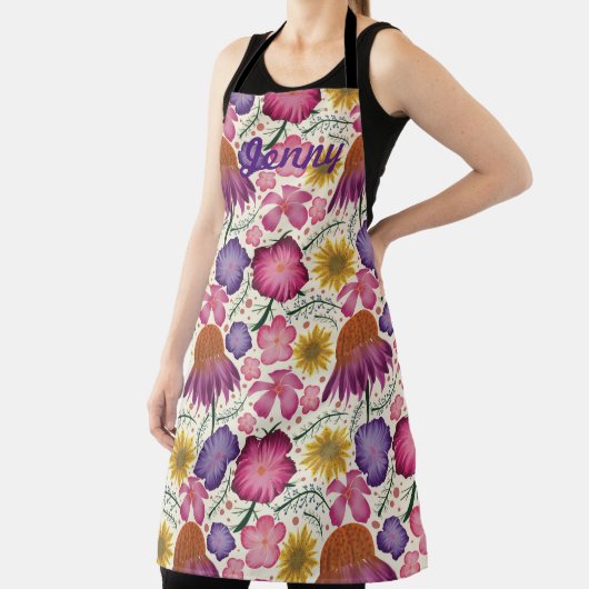 Wildblume Beige Personalisierte Schürze (InSitu)