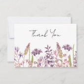 Wildblume Beileid Beerdigung Dankeskarte (Vorderseite)