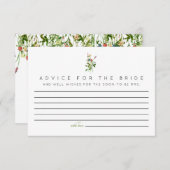 Wildblume Beratung für die Bride Cards RSVP Karte (Vorne/Hinten)