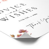 Wildblume Beratung und Wünsche Hochzeitszeichen Poster (Ecke)