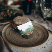 Wildblume Bergwald | Hochzeitsfeier Platzkarte Visitenkarten