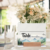 Wildblume & Bergwasser Farbe Platzkarte