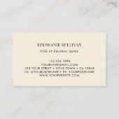 Wildblume Berufliche Visitenkarte (Rückseite)