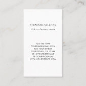 Wildblume Berufliche Visitenkarte (Rückseite)