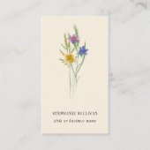 Wildblume Berufliche Visitenkarte (Vorderseite)